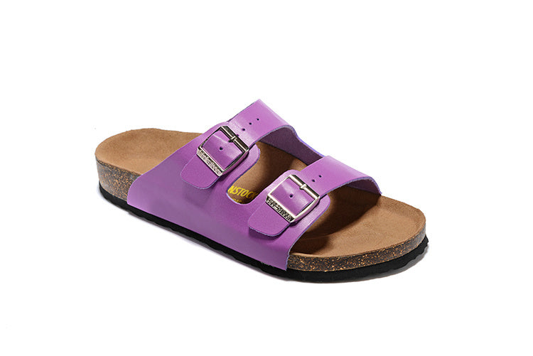 Birkenstock Arizona (Purple, Birko-Flor / Leather)