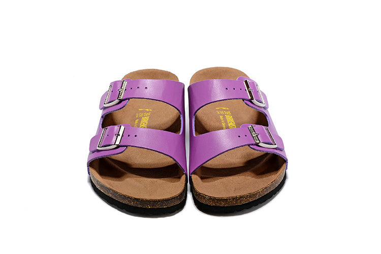 Birkenstock Arizona (Purple, Birko-Flor / Leather)