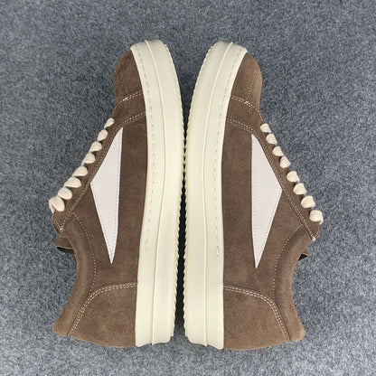 Rick Owens EDFU Vintage Low Suede Dust 'Grey Milk White'
