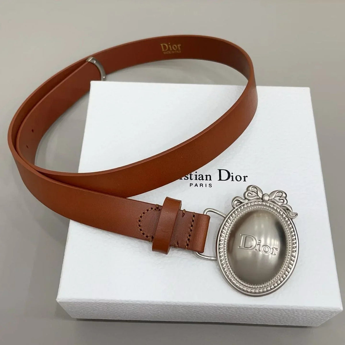 Dior Médaillon Belt 25mm Smooth Calfskin
