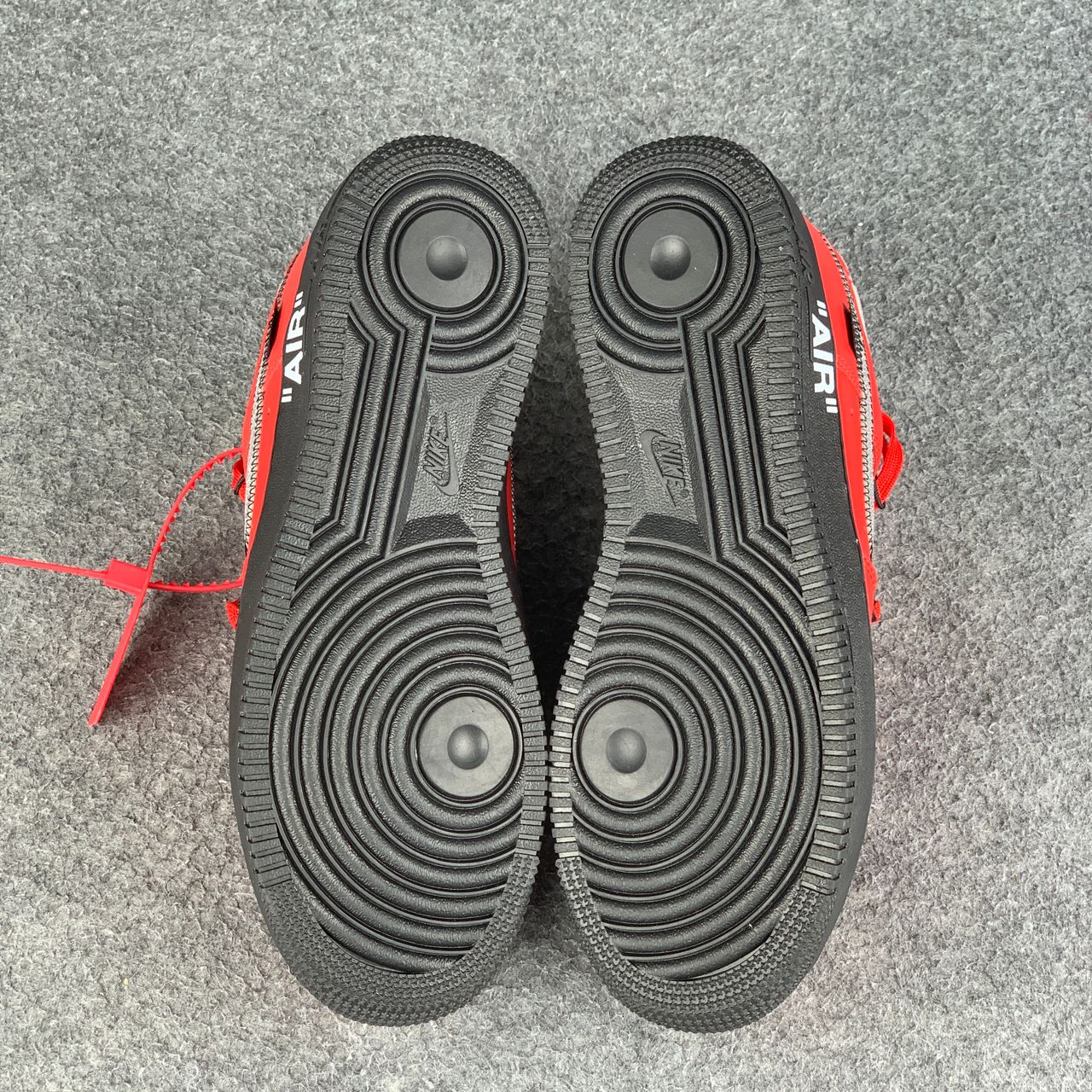 Off-White x Nike Air Force 1 “Crimson” (Sample)