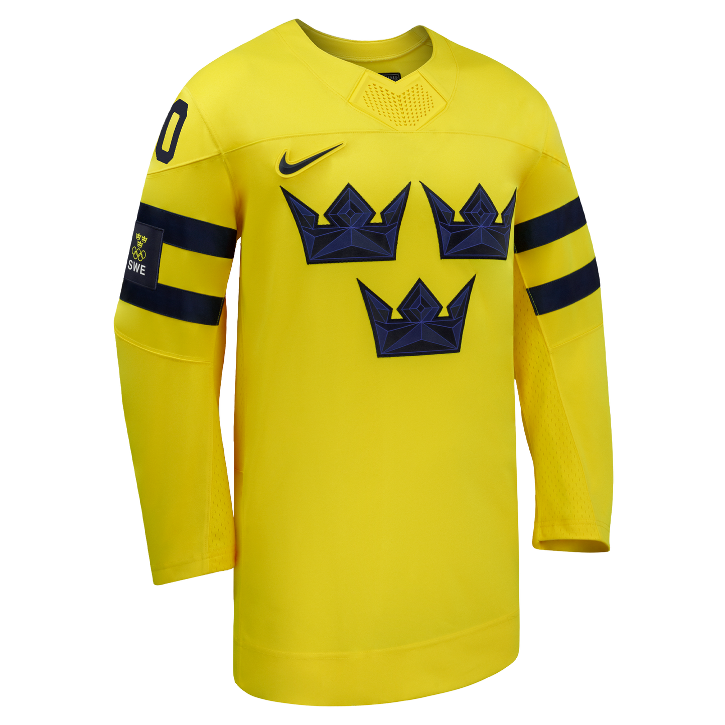 Sweden Hockey Nike 2026 Away Replica Custom Jersey - Yellow