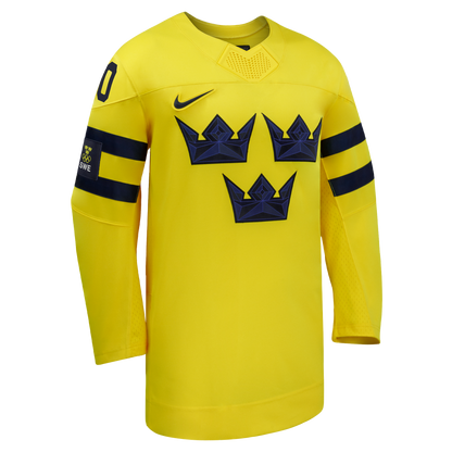 Sweden Hockey Nike 2026 Away Replica Custom Jersey - Yellow