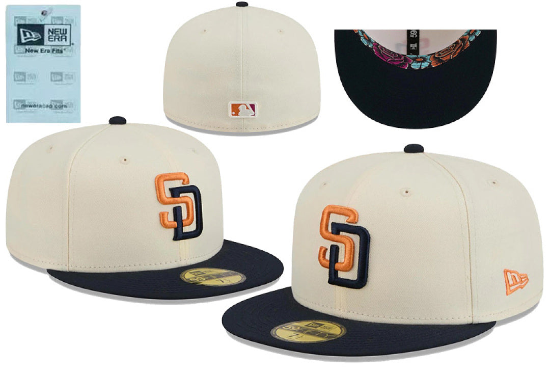 Closed Fitted Flat Bill Baseball Cap Unisex Embroidered Non Adjustable Street Sports Hat Multiple Styles