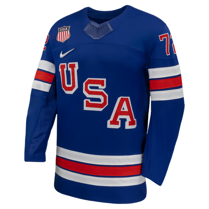 Tage Thompson US Hockey Nike 2026 Home Replica Jersey - Royal
