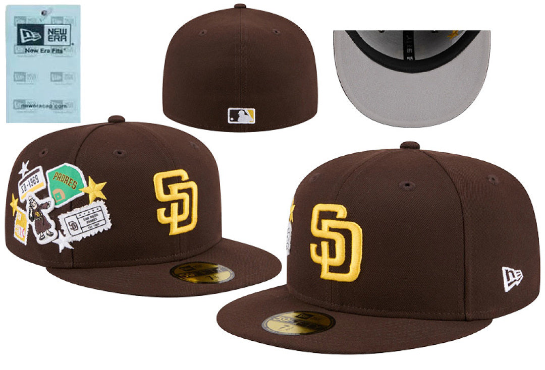 Closed Fitted Flat Bill Baseball Cap Unisex Embroidered Non Adjustable Street Sports Hat Multiple Styles