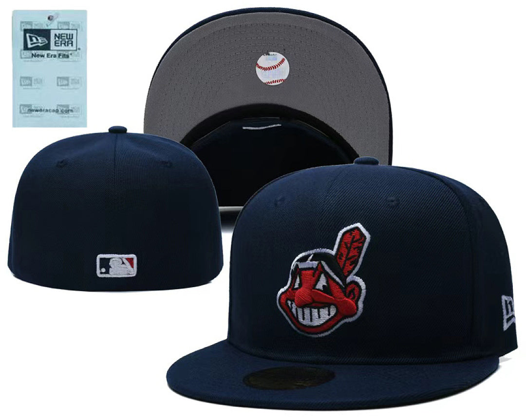Closed Fitted Flat Bill Baseball Cap Unisex Embroidered Non Adjustable Street Sports Hat Multiple Styles