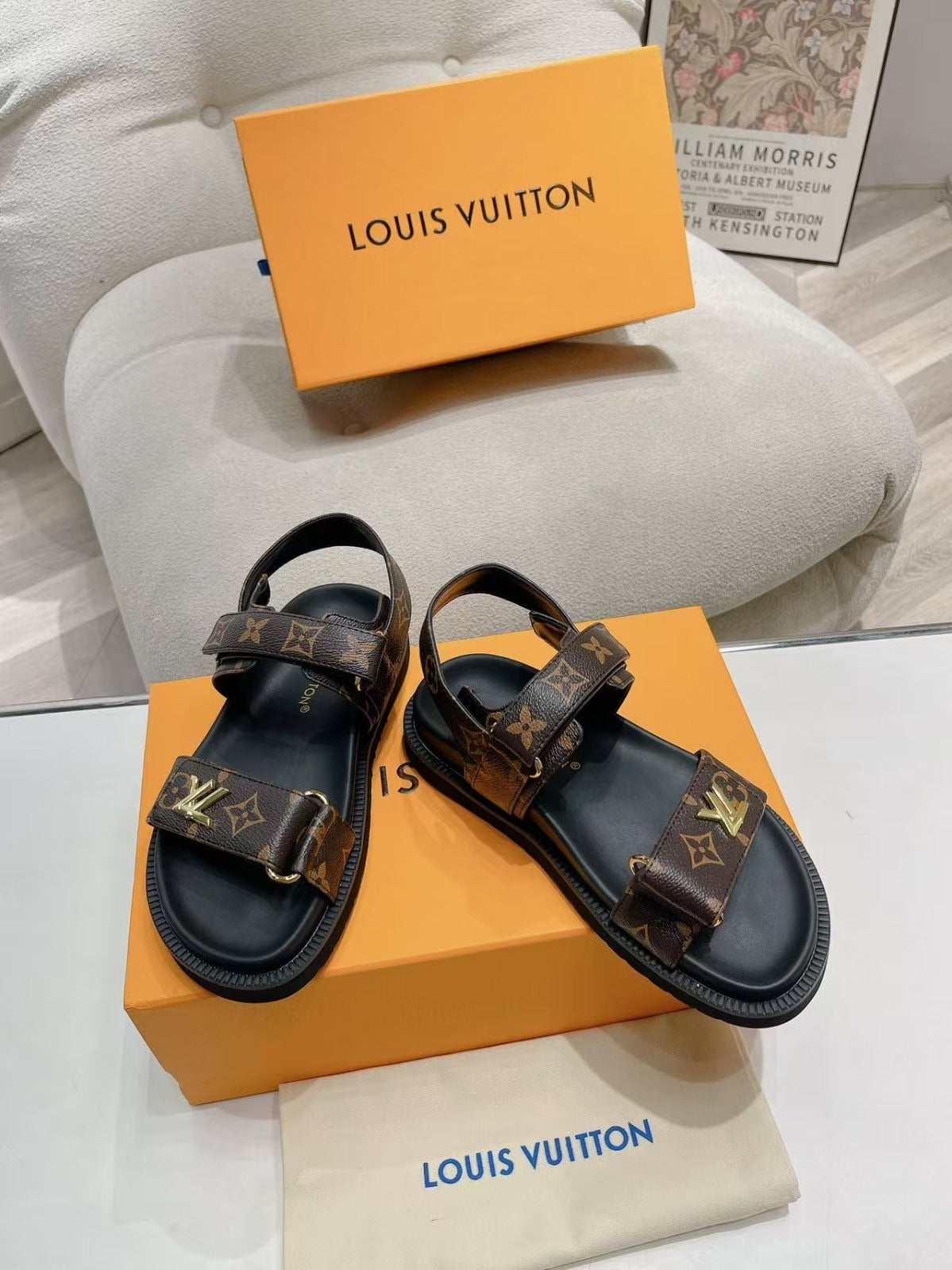 LV Sunset Comfort Flat Sandal
