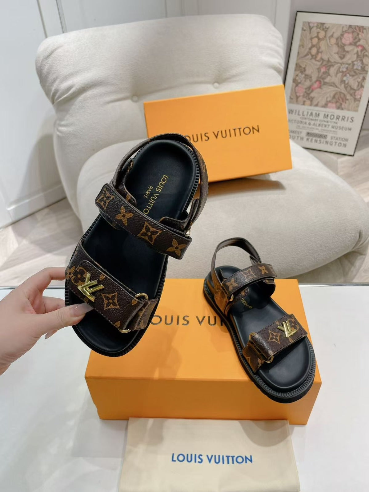 LV Sunset Comfort Flat Sandal