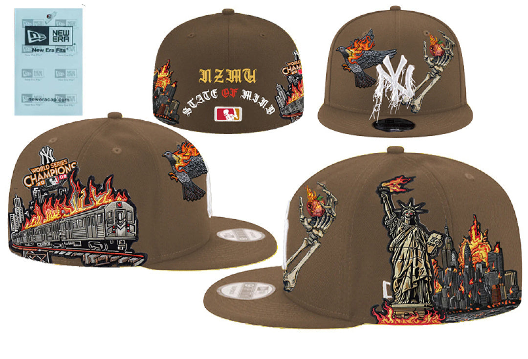 New Era x Jon Stan New York Yankees Angels Embroidery patch 59Fifty Hat