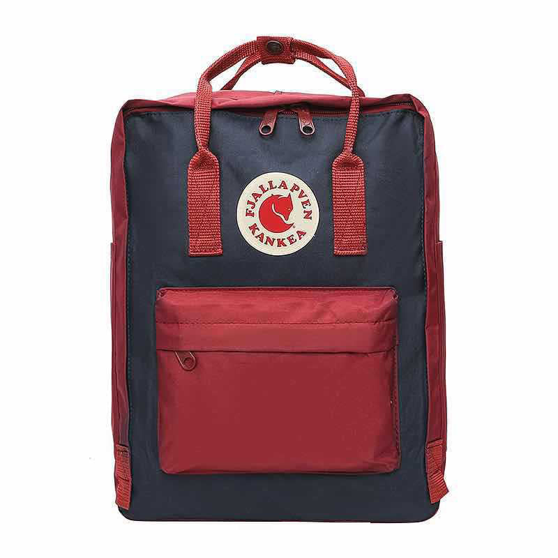 Fjallraven Kanken Laptop 17 Burgundy with Blue