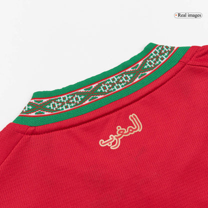 Morocco Home Soccer Jersey World Cup 2026 Red