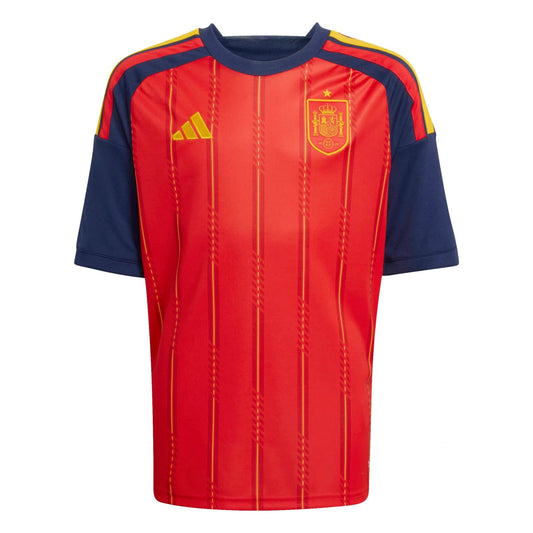 adidas 2026 Spain Youth Stadium Home Soccer Jersey