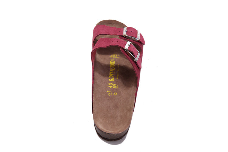 Birkenstock Arizona (Burgundy / Maroon Suede)