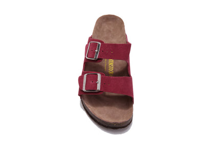 Birkenstock Arizona (Burgundy / Maroon Suede)