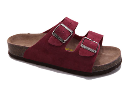 Birkenstock Arizona (Burgundy / Maroon Suede)
