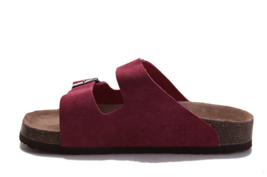 Birkenstock Arizona (Burgundy / Maroon Suede)
