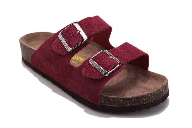 Birkenstock Arizona (Burgundy / Maroon Suede)