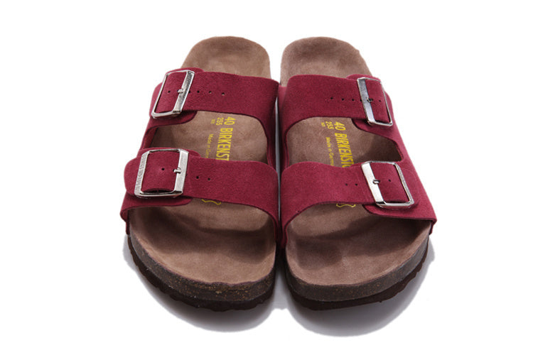 Birkenstock Arizona (Burgundy / Maroon Suede)
