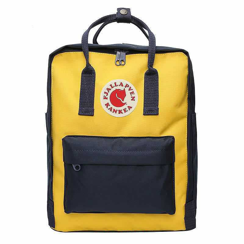 Fjallraven Kanken Laptop 17 Navy Blue with Yellow