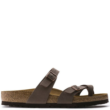 Birkenstock Women's Mayari Birko-Flor Nubuck in Mocha Sandals