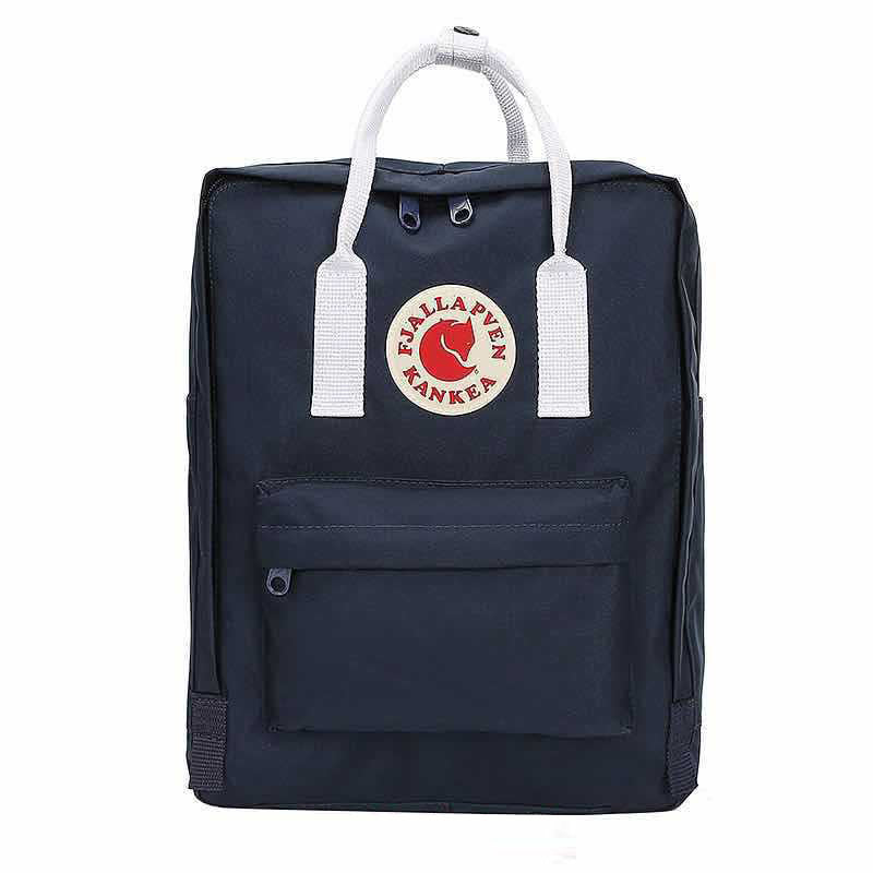Fjallraven Kanken Classic Navy Blue with White Stripe