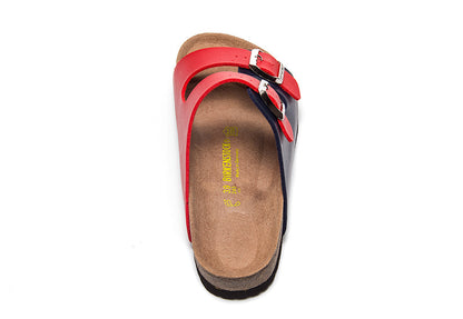 Birkenstock Arizona Navy Blue & Red Two-Tone