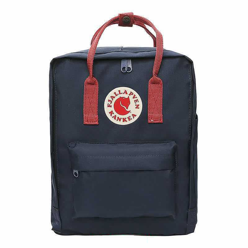 Fjallraven Kanken Mini Navy Blue with Red Stripe