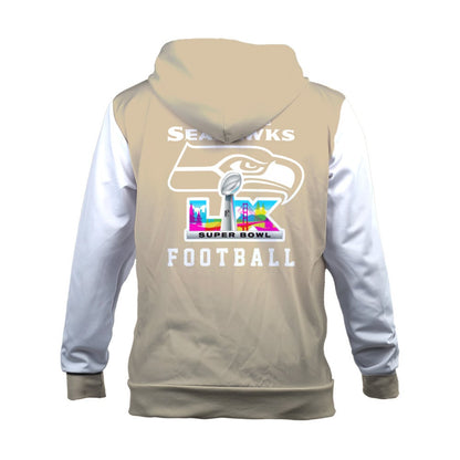 Seattle Seahawks Tone-on-tone Color Coordination 3D Hoodie