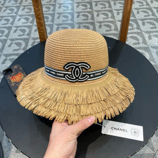 CC Logo Raffia Hat 205628