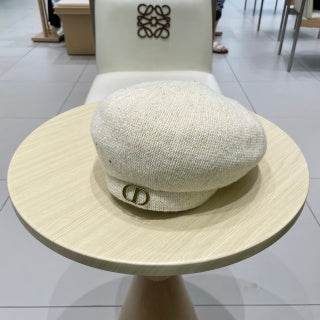 CD Logo Wool Beret Hat 205641