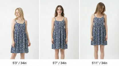 Summer Floral Print Cotton Spaghetti Strap Slip Dress Gift For Her – 15 Styles Available