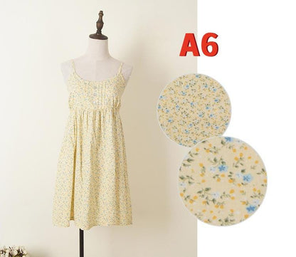 Summer Floral Print Cotton Spaghetti Strap Slip Dress Gift For Her – 15 Styles Available
