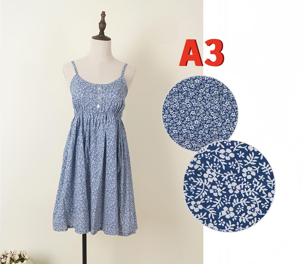 Summer Floral Print Cotton Spaghetti Strap Slip Dress Gift For Her – 15 Styles Available