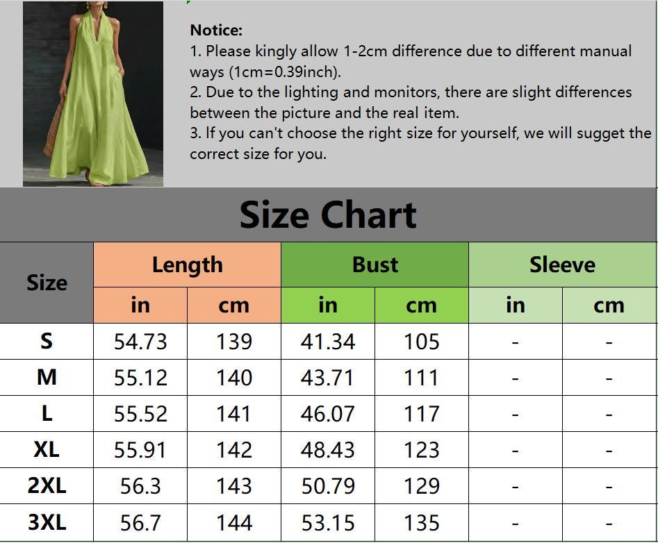 2026 Women'S Summer New V-Neck Sleeveless Solid Color Long Dress Loose Beach Vacation Dress with Pockets