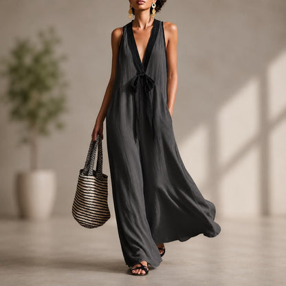 Handmade Women Maxi Dress Elegant Sleeveless Gown Casual Formal Event Summer Wear
