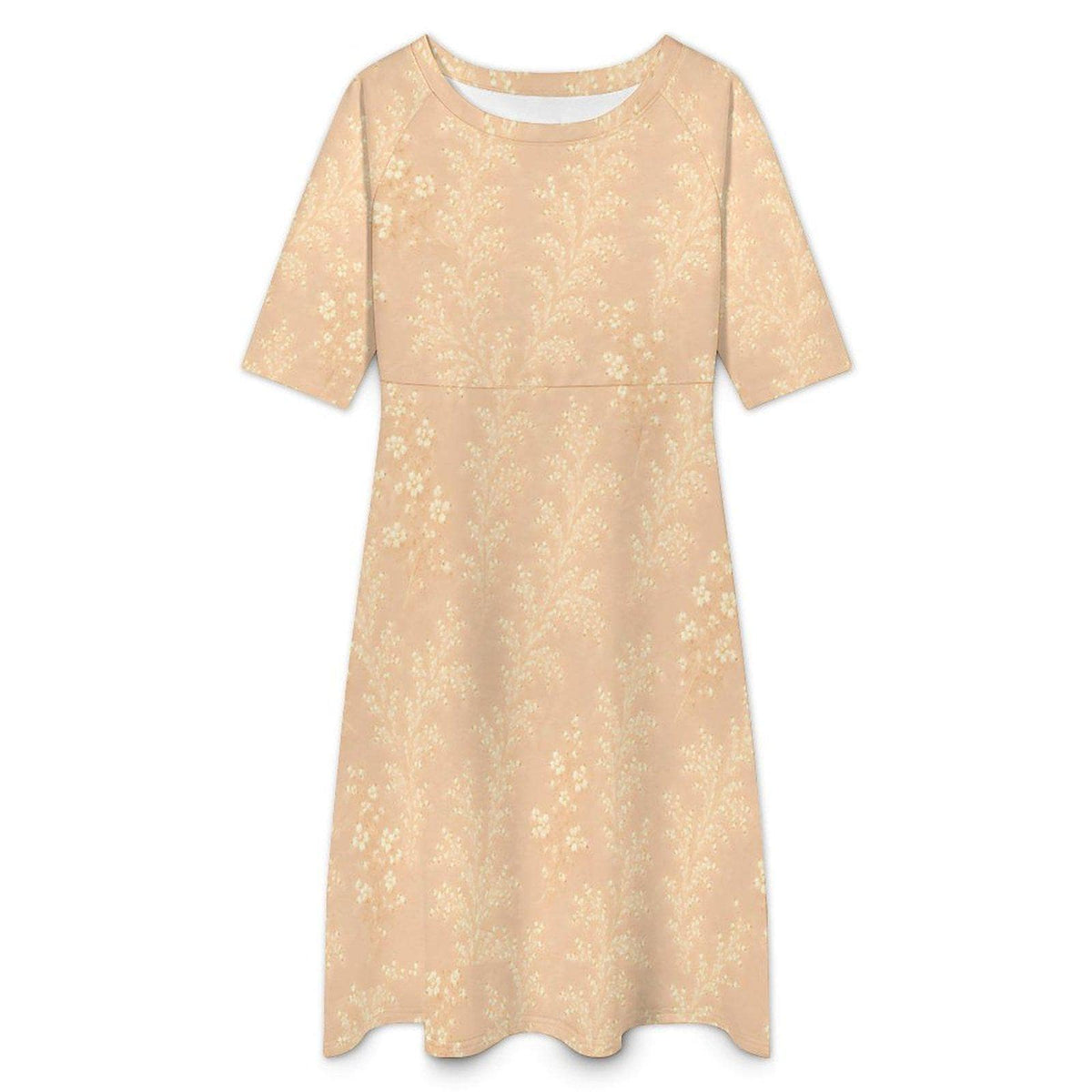 Elegant Floral Midi Dress for Women | Wedding Guest Dress | Kentucky Derby Tea Party Modest Spring