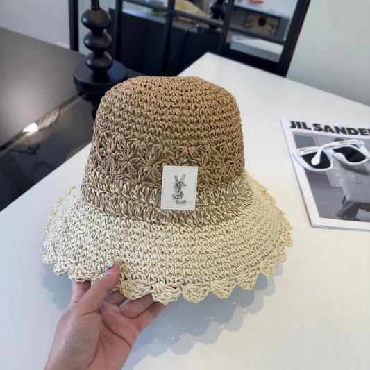 YSL Straw Bucket Hat 240565