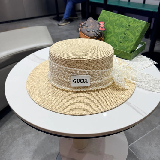 Gucci Pearl Sun Hat 219129