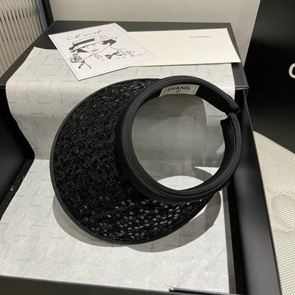 CC SUN HAT MODEL BLACK WITH SEQUINS 673928